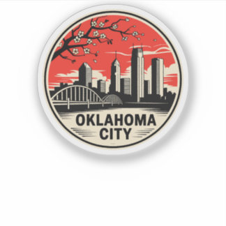 Oklahoma City Oklahoma USA Klistermärken
