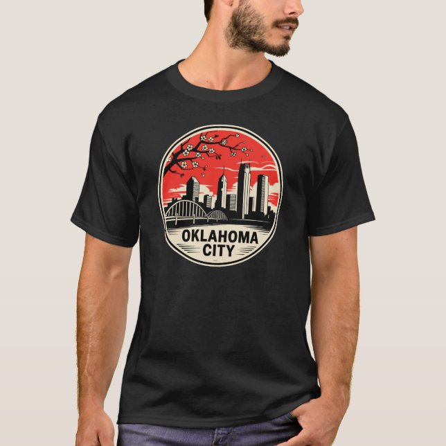 Oklahoma City Oklahoma USA T Shirt (Framsida)