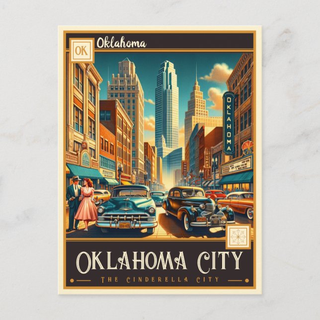 Oklahoma City, Oklahoma | VINTAGE Vykort (Framsida)