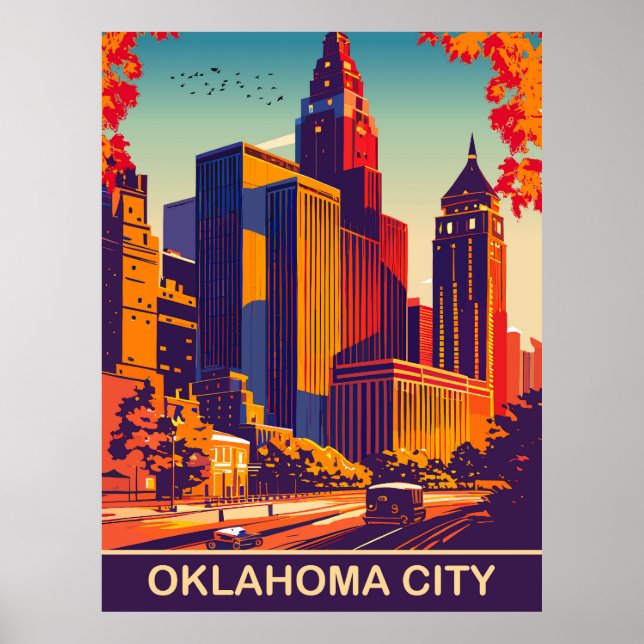 Oklahoma City på hösten, Resa Poster (Framsidan)