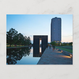 Oklahoma City Reflekterande Pool Port 9:03 Vykort