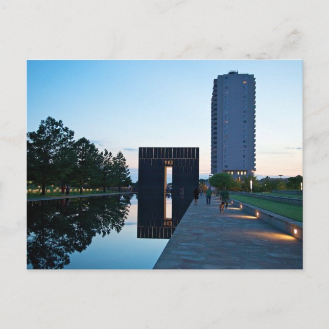 Oklahoma City Reflekterande Pool Port 9:03 Vykort (Framsida)
