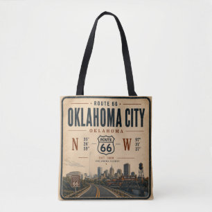 Oklahoma City Route 66 Carryall Tygkasse