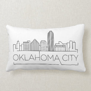 Oklahoma City Skyline Lumbar Pillow Lumbarkudde