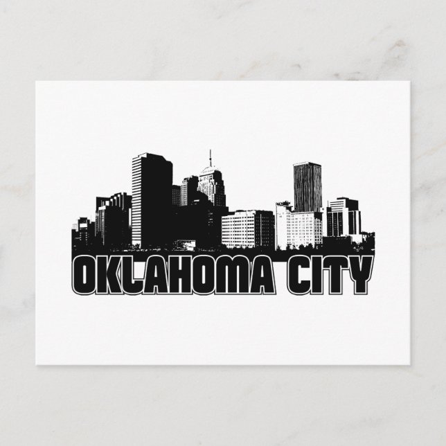 Oklahoma City Skyline Vykort (Framsida)