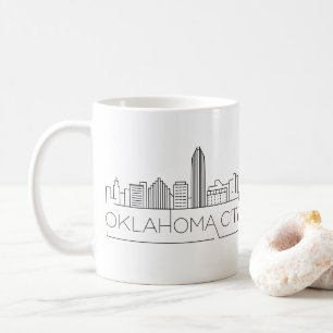 Oklahoma City Statistiskt styrd Skyline Kaffemugg