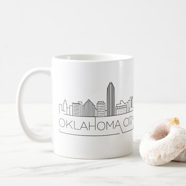 Oklahoma City| Statistiskt styrd Skyline Kaffemugg (Med munk)