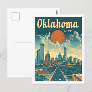 Oklahoma City USA Berömd Travel Ställe Vykort