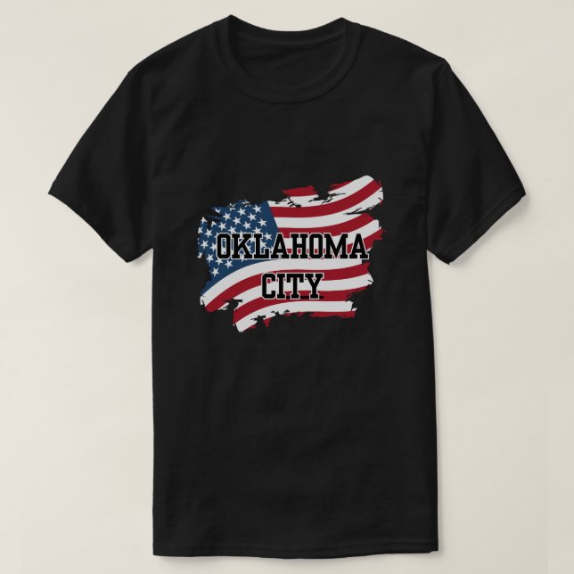 Oklahoma City USA T Shirt (Design framsida)