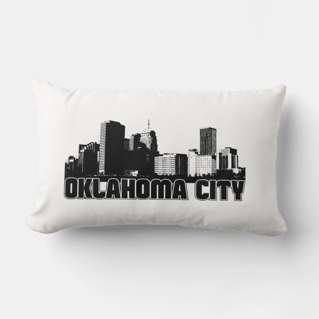 Oklahoma cityhorisont lumbarkudde (Framsida)