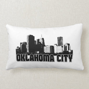 Oklahoma cityhorisont lumbarkudde