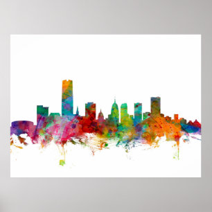 Oklahoma cityhorisont poster