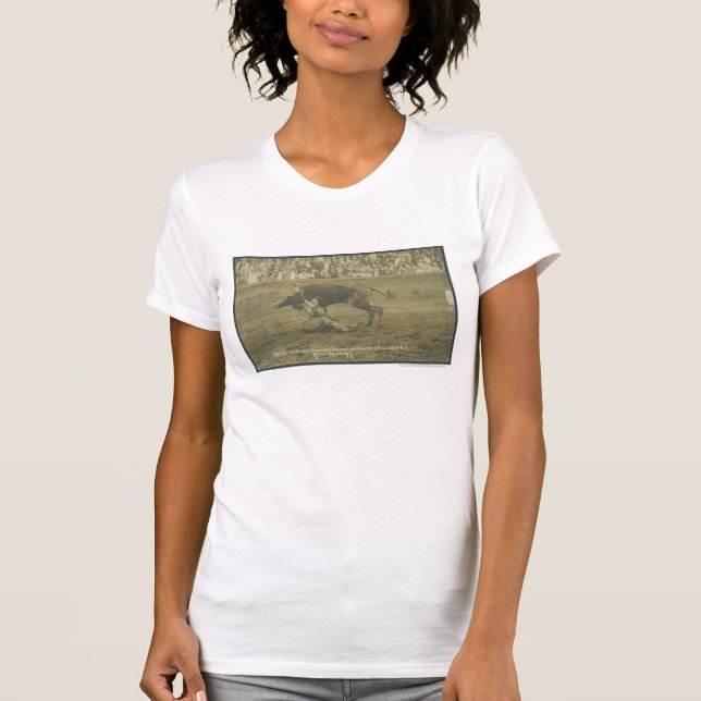 Oklahoma Culy bulldogging. T-shirt (Framsida)