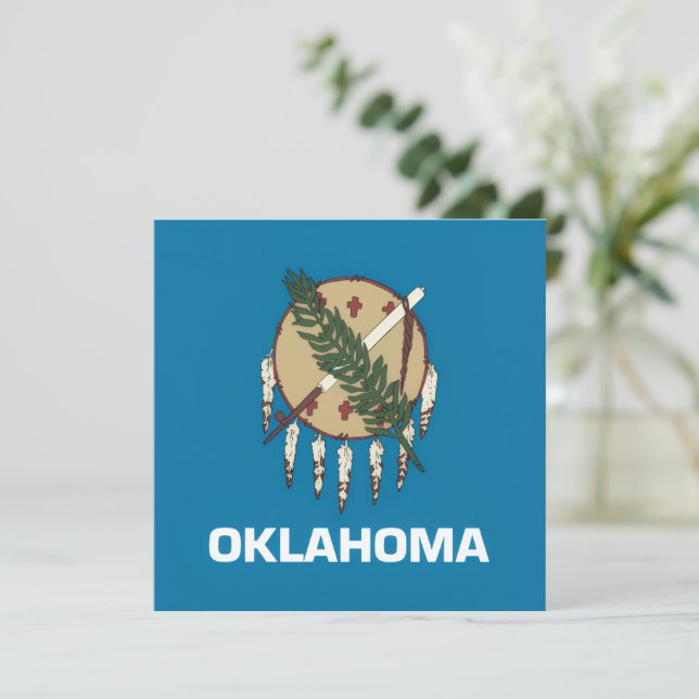 Oklahoma delstatsflagga (Stående Fram)