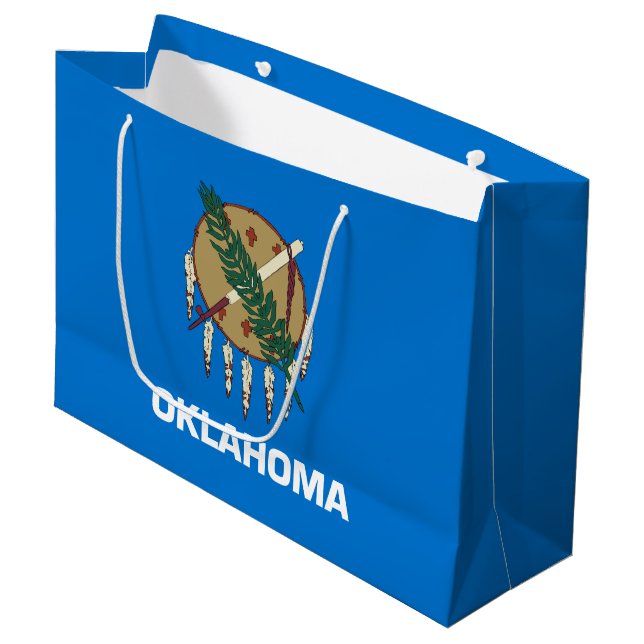Oklahoma delstatsflagga (Framsidan Vinklad)