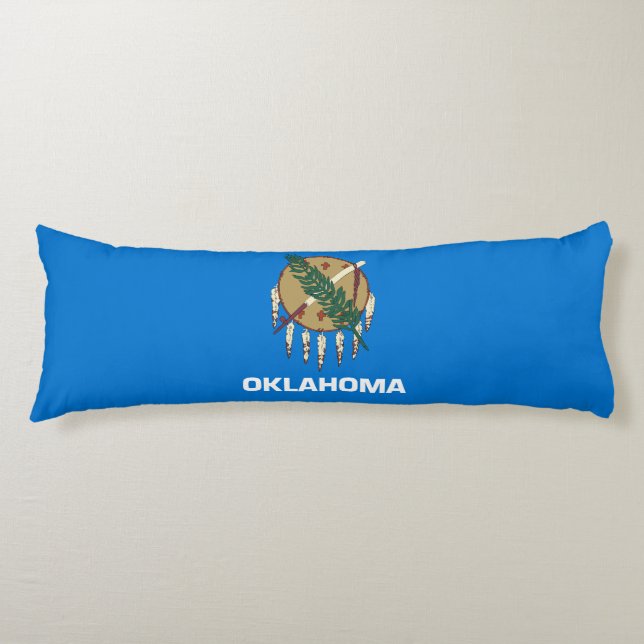 Oklahoma delstatsflagga kroppskudde (Framsidan)