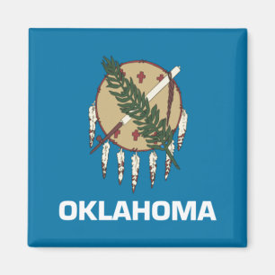 Oklahoma delstatsflagga magnet