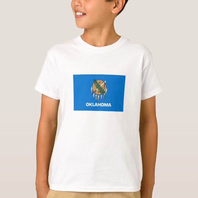 Oklahoma delstatsflagga t shirt (Framsida)