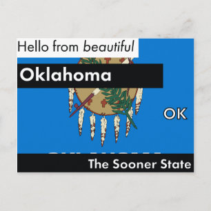 Oklahoma, den soner staten vykort