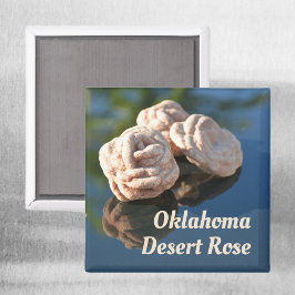 Oklahoma Desert Rose Sand Kvartssten Magnet