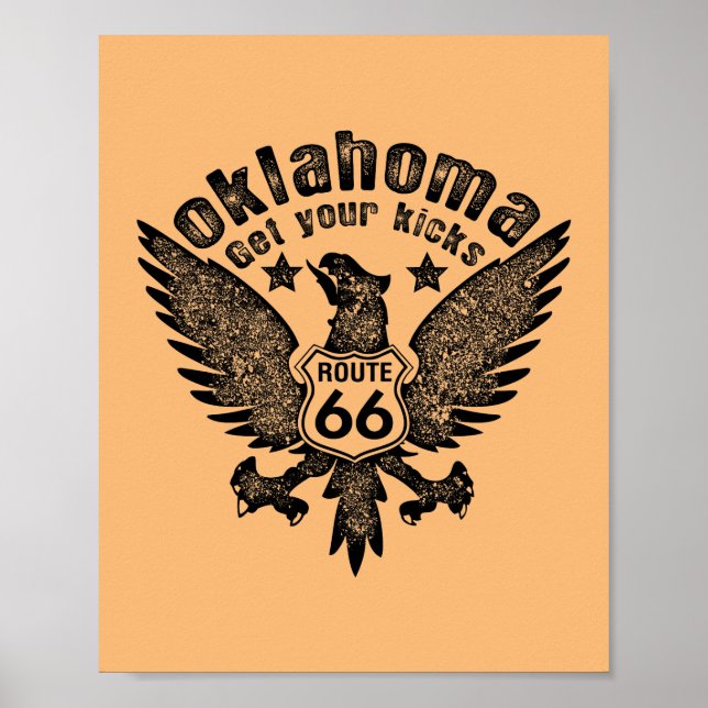 Oklahoma Få Din Kick Poster (Framsidan)