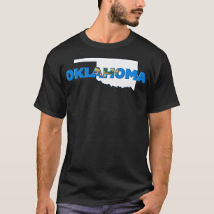 Oklahoma Färgad State Brev T Shirt