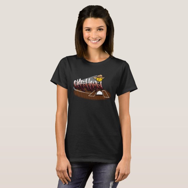 Oklahoma Fastpitch graffiti softball T-Shirt (Hel framsida)
