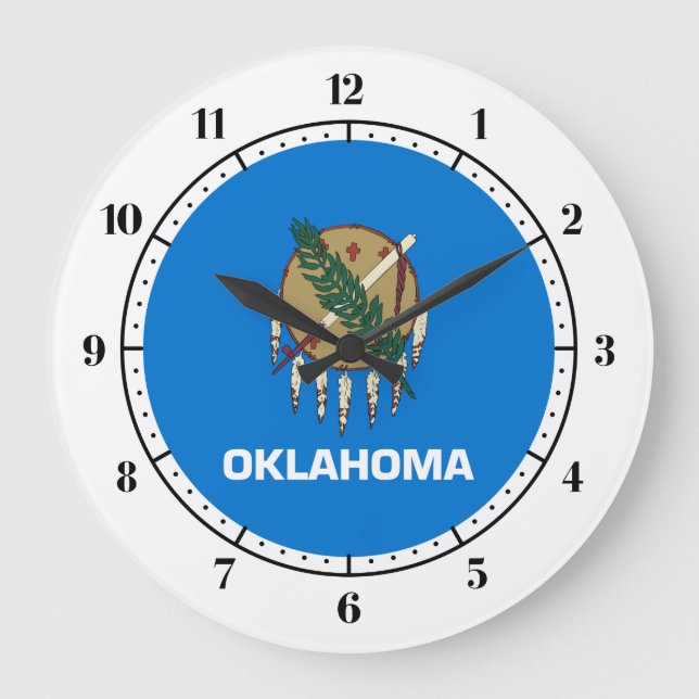 Oklahoma flagga, Amerikanska statlig flagga Stor Klocka (Framsida)