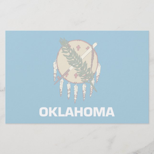 Oklahoma flagga brevpapper (Framsida)