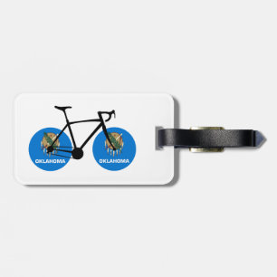 Oklahoma Flagga Cycling Bagagebricka