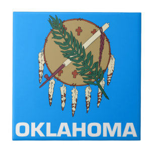 Oklahoma flagga kakelplatta