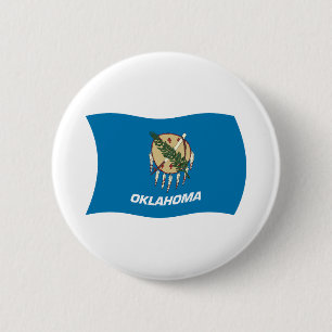 Oklahoma Flagga Knapp