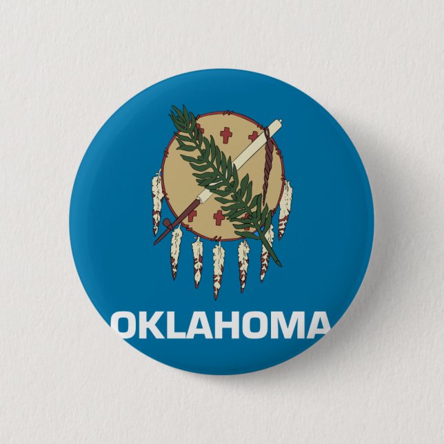 Oklahoma flagga knapp (Framsida)