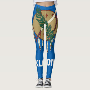 Oklahoma flagga leggings