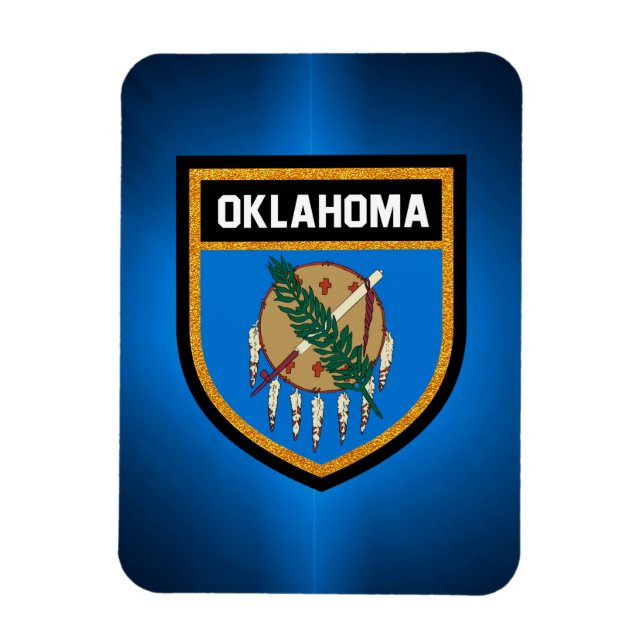 Oklahoma Flagga Magnet (Vertikal)