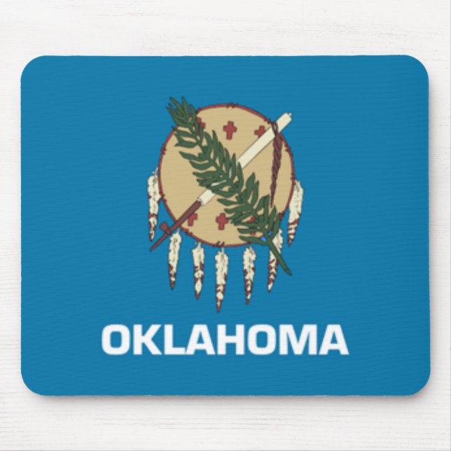 Oklahoma flagga Mousepad Musmatta (Framsidan)