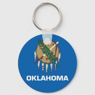 Oklahoma flagga nyckelring