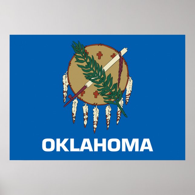 Oklahoma flagga poster (Framsidan)