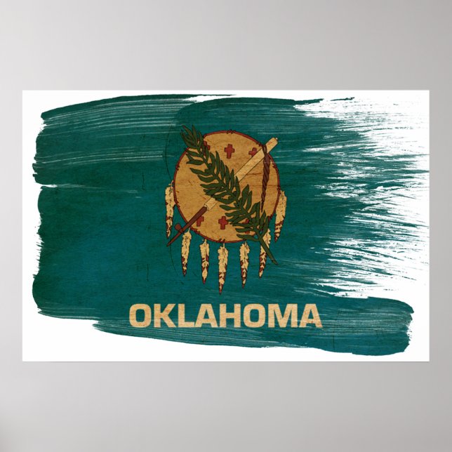 Oklahoma Flagga Poster (Framsidan)