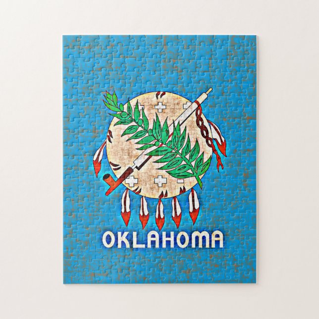 OKLAHOMA FLAGGA PUSSEL (Vertikal)