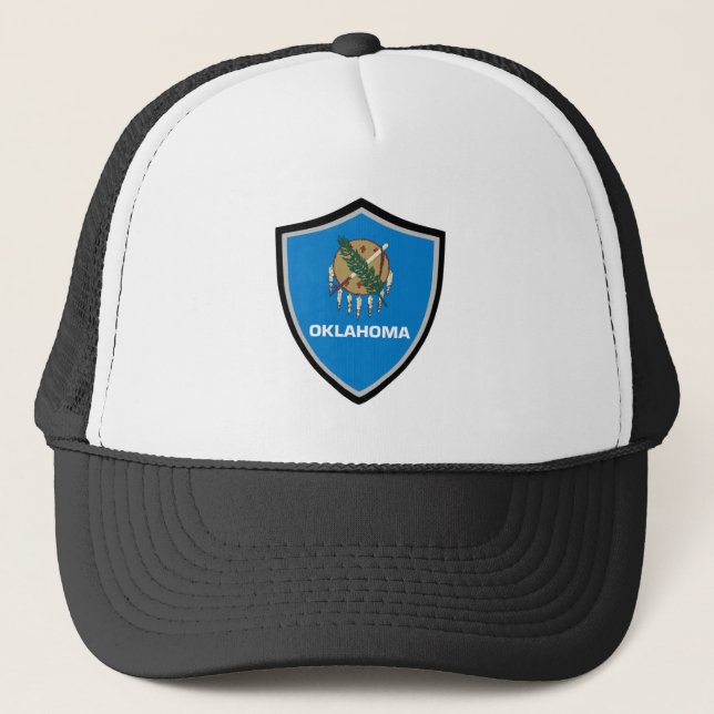 Oklahoma flagga truckerkeps (Framsida)