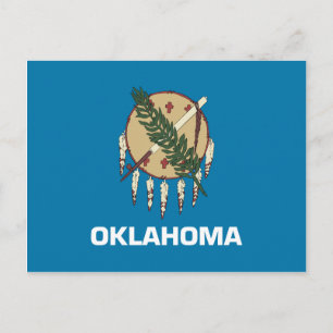 Oklahoma Flagga Vykort