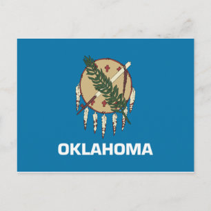 Oklahoma Flagga Vykort