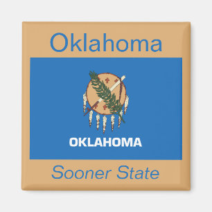 Oklahoma flaggamagnet magnet