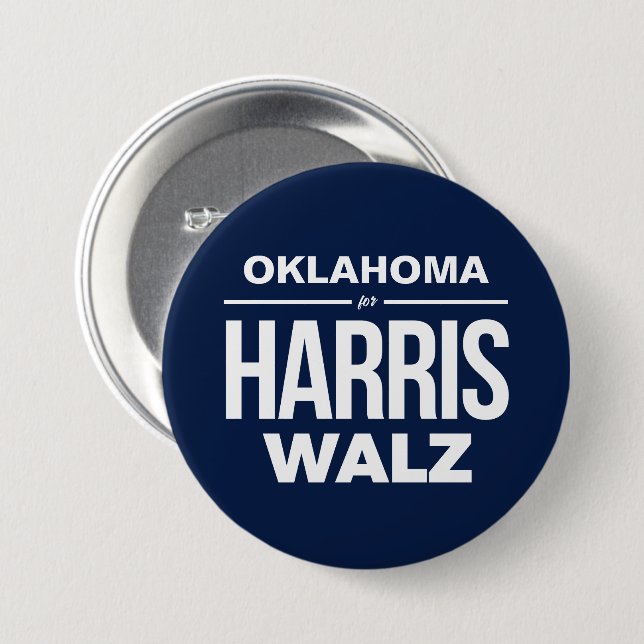 Oklahoma for Harris Walz Knapp (Framsida & baksida)