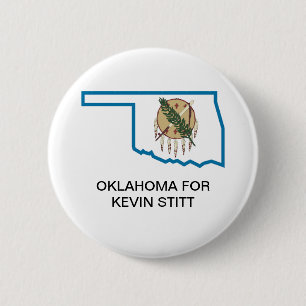 OKLAHOMA för KEVIN STITT-knapp Knapp