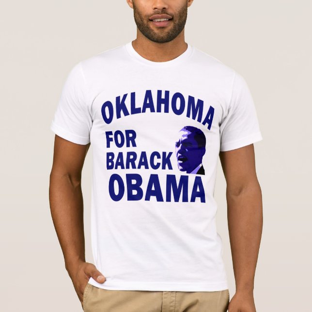 Oklahoma for Obama Union T-Shirt (Framsida)