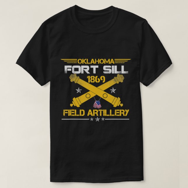 OKLAHOMA FORT SILL 1869 FÄLT ARTILLERY T-Shirt (Design framsida)