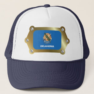 Oklahoma framkallade Flagga Hat Keps