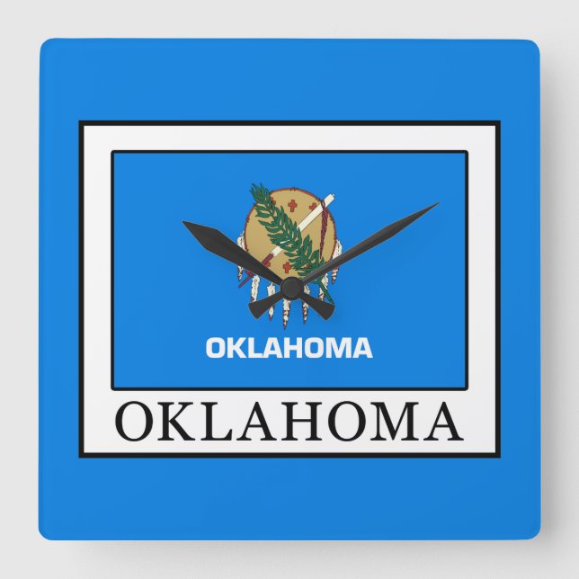 Oklahoma Fyrkantig Klocka (Framsida)